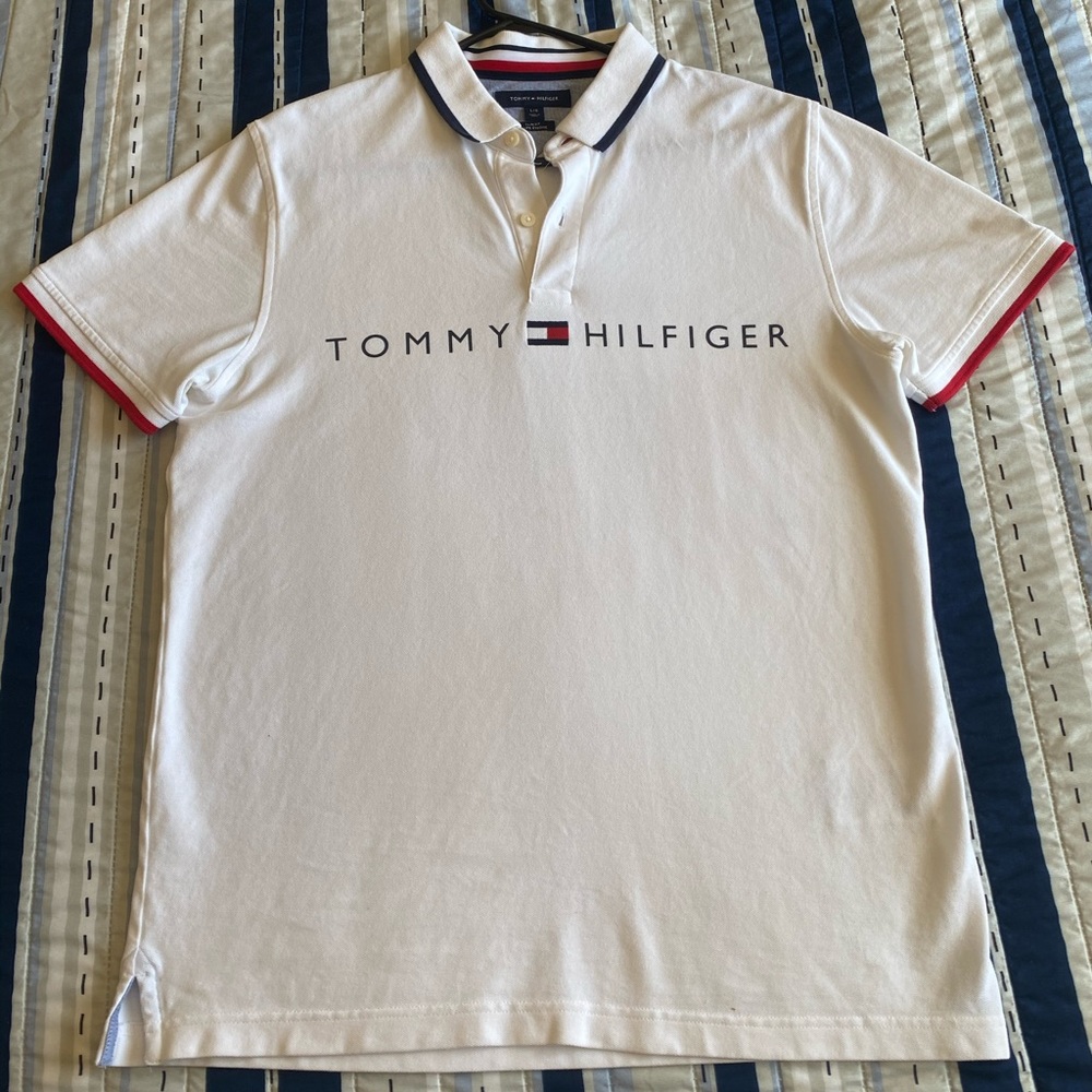 Large white Tommy Hilfiger polo